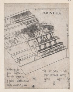 Speculum Romanae Magnificentiae : Entablement corinthien, 1537
