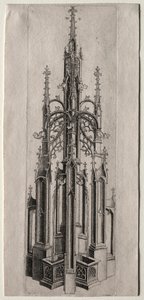 Conception pour une fontaine gothique, vers 1470 - Master W with the Key