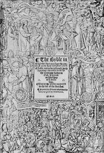 Page de Titre de la Grande Bible, 1540 - Master of Francois de Rohan