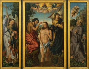 Triptyque du Baptême du Christ