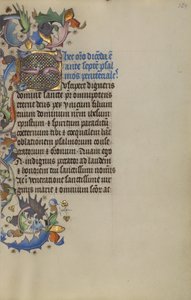 Habité Initial S - Master of Guillebert de Mets
