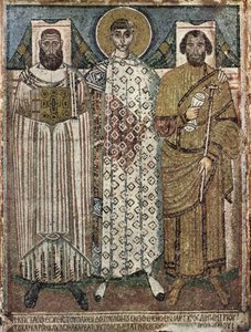 Saint Démétrius de Thessalonique avec les donateurs, 6ème-7ème siècle - Master of Hagios Demetrios