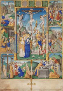 La Crucifixion avec six histoires de la Passion - Master of Jacques de Besançon