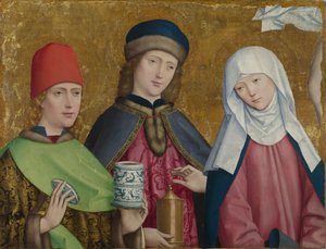 Saints Côme et Damien et la Vierge Le retable de Liesborn, vers 1470-1480