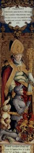 Saint Martin avec un mendiant et le donateur Gottfried Werner von Zimmern - Master of Messkirch