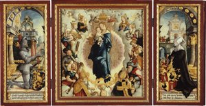 Le retable de Wildenstein ouvert