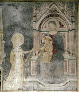 Mariage spirituel du Christ avec Sainte Marie-Madeleine, détail - Master of Mocchirolo