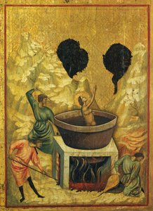 Sainte Cécile dans un bain d