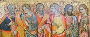 Apôtres, Pierre, Jean, André, Philippe ?, Simon ?, Thomas ? - Master of San Davino