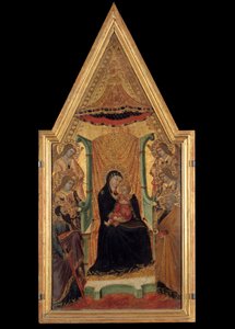 La Vierge en majesté entre Saint Paul, Saint Pierre et quatre anges - Master of Santa Maria di Castello