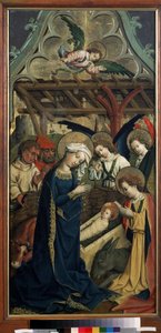 La Nativité (Peinture du maître du château de Lichtenstein) - Master of Schloss Lichtenstein