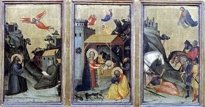 Les Stigmates de Saint François, La Nativité et La Conversion de Saint Paul - Master of the Accademia Misericordia