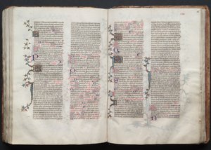 Le Missel de Gotha: Fol. 125v, Texte, vers 1375 - Master of the Boqueteaux