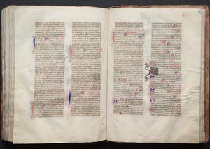 Le Missel de Gotha : Fol. 133v, Texte, vers 1375 - Master of the Boqueteaux