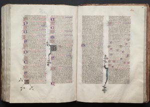 Le Missel de Gotha : Fol. 136r, Texte, vers 1375 - Master of the Boqueteaux