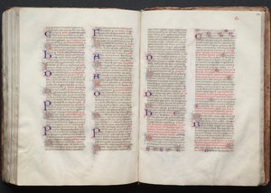 Le Missel de Gotha : Fol. 141v, Texte, vers 1375 - Master of the Boqueteaux