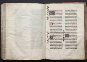 Le Missel de Gotha : Fol. 159r, Texte, vers 1375 - Master of the Boqueteaux