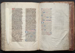 Le Missel de Gotha: Fol. 164r, Texte, vers 1375 - Master of the Boqueteaux