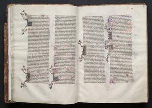 Le Missel de Gotha : Fol. 26r, Texte, vers 1375 - Master of the Boqueteaux