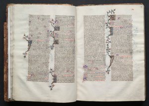 Le Missel de Gotha : Fol. 27r, Texte, c. 1375 - Master of the Boqueteaux