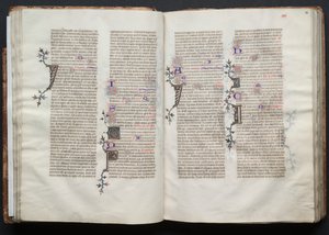 Le Missel de Gotha : Fol. 33r, Texte, vers 1375 - Master of the Boqueteaux