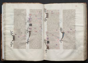 Le Missel de Gotha: Fol. 34r, Texte, vers 1375 - Master of the Boqueteaux