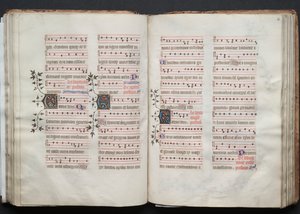 Le Missel de Gotha: Fol. 59v, Texte, vers 1375