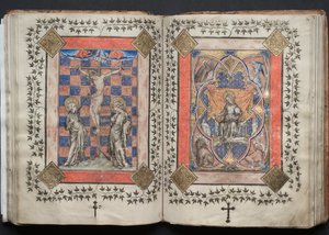 Le Missel de Gotha : Fol. 63v, Crucifixion, vers 1375