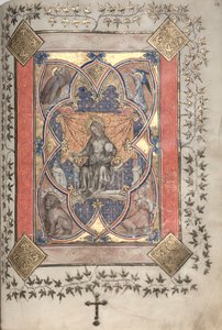 Le Missel de Gotha : Fol. 64r, Christ en majesté - Master of the Boqueteaux