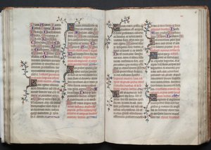 Le Missel de Gotha : Fol. 66r, Texte, vers 1375