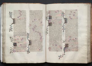 Le Missel de Gotha : Fol. 72r, Texte, vers 1375 - Master of the Boqueteaux
