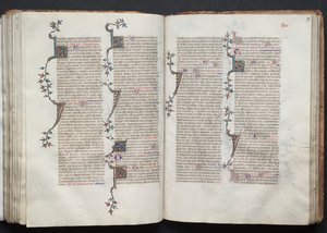 Le Missel de Gotha : Fol. 98v, Texte, c. 1375 - Master of the Boqueteaux