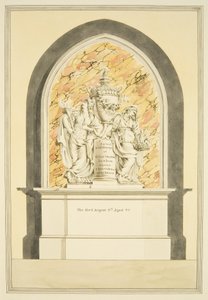 Tombe de Mme Elizabeth Draper, décédée en 1835, dans la cathédrale de Bristol - Master of the Bristol Church Monuments