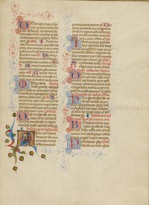 Initiale M : Saint Luc - Master of the Brussels Initials