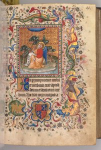 Heures de Charles le Noble, roi de Navarre (1361-1425) : fol.1r, St. Jean l