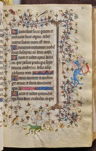 Heures de Charles le Noble, roi de Navarre (1361-1425) : fol. 41r, Texte - Master of the Brussels Initials and Associates
