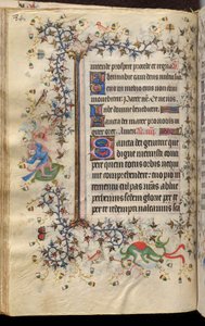 Heures de Charles le Noble, roi de Navarre (1361-1425) : fol. 42v, Texte - Master of the Brussels Initials and Associates