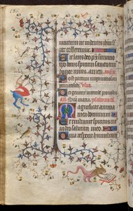 Heures de Charles le Noble, roi de Navarre (1361-1425) : fol. 93v, Texte - Master of the Brussels Initials and Associates