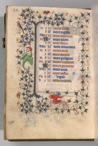 Heures de Charles le Noble, roi de Navarre 1361-1425: fol. 11v, Novembre, vers 1405 - Master of the Brussels Initials and Associates