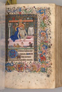 Heures de Charles le Noble, Roi de Navarre 1361-1425 : fol. 128r, Homme de Douleurs, c. 1405