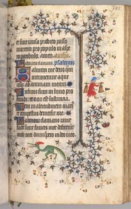 Heures de Charles le Noble, Roi de Navarre 1361-1425 : fol. 186r, Texte, vers 1405 - Master of the Brussels Initials and Associates