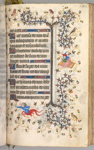 Heures de Charles le Noble, roi de Navarre 1361-1425 : fol. 189r, Texte, vers 1405 - Master of the Brussels Initials and Associates