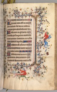 Heures de Charles le Noble, Roi de Navarre 1361-1425 : fol. 213r, Texte, vers 1405 - Master of the Brussels Initials and Associates