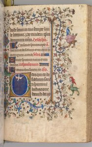 Heures de Charles le Noble, roi de Navarre 1361-1425 : fol. 260r, Saint-Esprit, vers 1405 - Master of the Brussels Initials and Associates