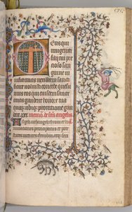 Heures de Charles le Noble, Roi de Navarre 1361-1425 : fol. 262r, Instruments de la Passion - Master of the Brussels Initials and Associates