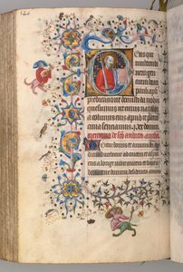 Heures de Charles le Noble, roi de Navarre 1361-1425 : fol. 264v, Saint Paul, vers 1405 - Master of the Brussels Initials and Associates