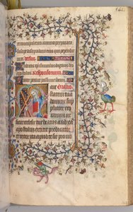 Heures de Charles le Noble, roi de Navarre 1361-1425 : fol. 265r, Saint André, vers 1405 - Master of the Brussels Initials and Associates