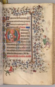 Heures de Charles le Noble, roi de Navarre 1361-1425 : fol. 267r, Saint Barthélemy, vers 1405 - Master of the Brussels Initials and Associates
