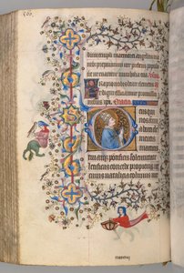Heures de Charles le Noble, roi de Navarre 1361-1425, fol. 274v, Saint Clément, c. 1405 - Master of the Brussels Initials and Associates