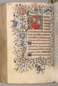 Heures de Charles le Noble, roi de Navarre 1361-1425, fol. 275v, Saint Vincent, vers 1405 - Master of the Brussels Initials and Associates